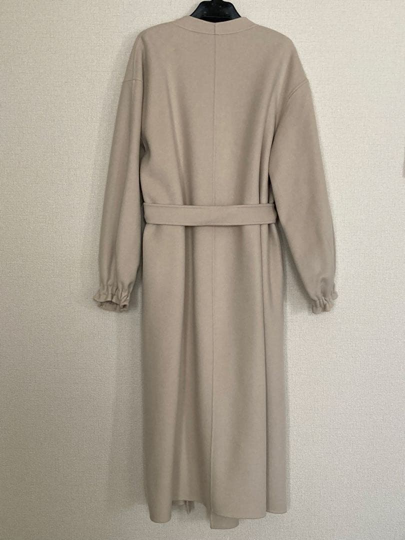 Noble リバーパフガウンコート ベージュ 新品