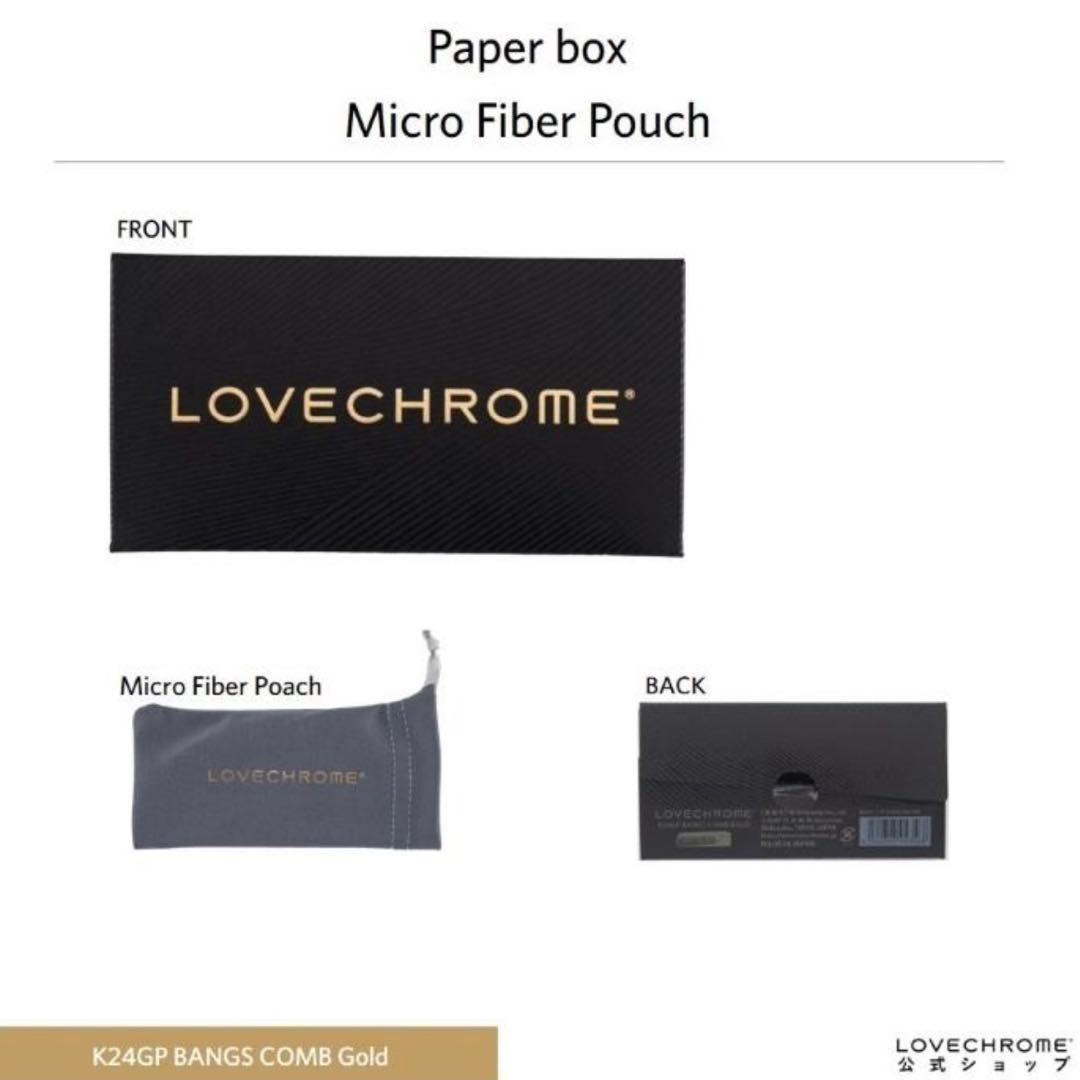 新品 LOVECHROME K24GP BANGS COMB ゴールド