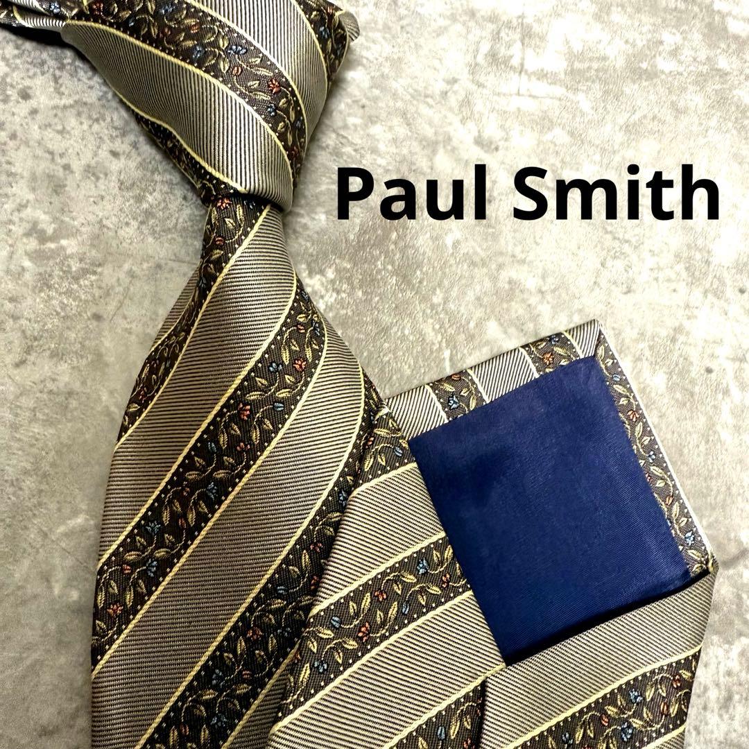 【✨極美品✨】Paul Smith ポールスミス ネクタイ 花柄 シルク 結婚式