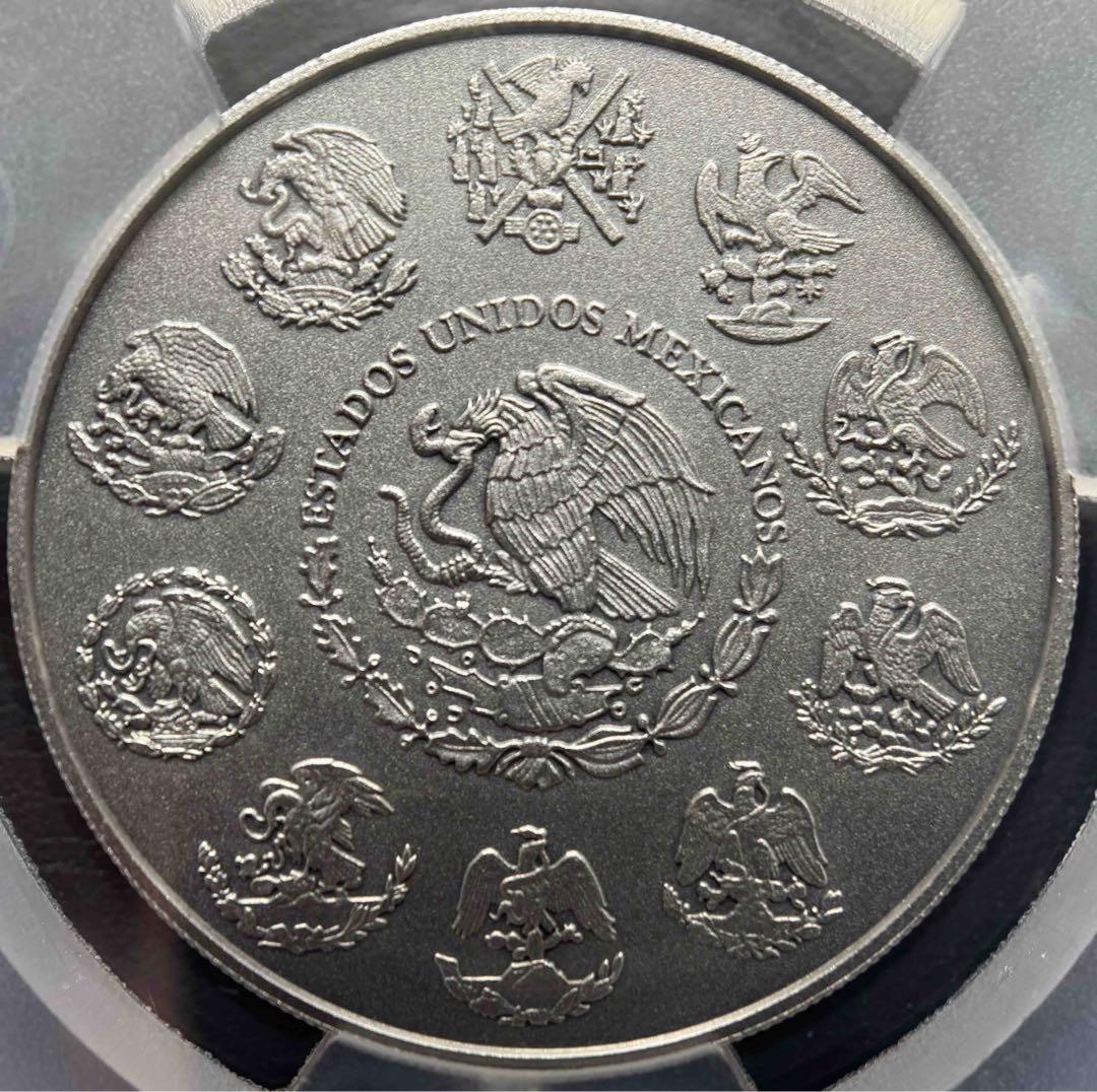 2018年 メキシコ リベルタード銀貨 2オンス アンティークSP70 PCGS