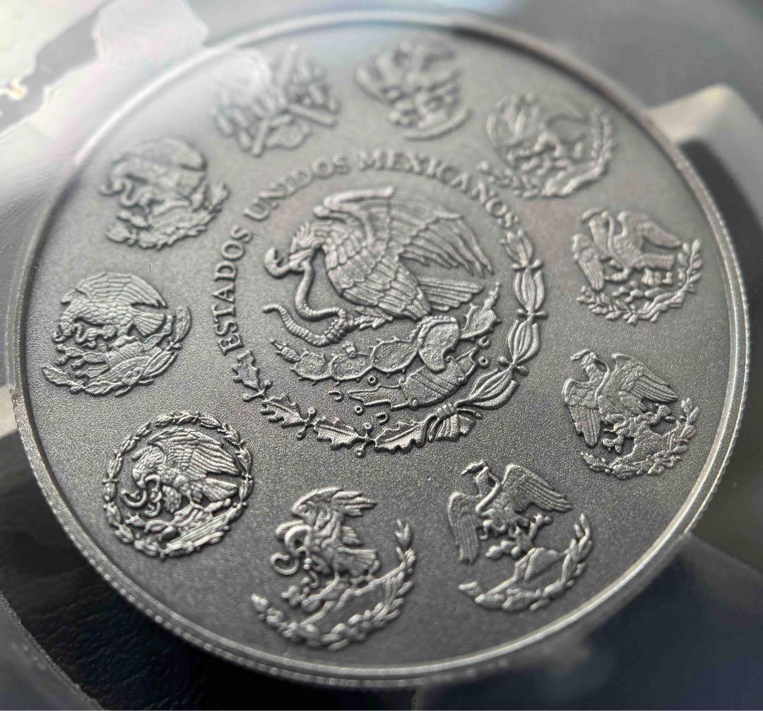 2018年 メキシコ リベルタード銀貨 2オンス アンティークSP70 PCGS