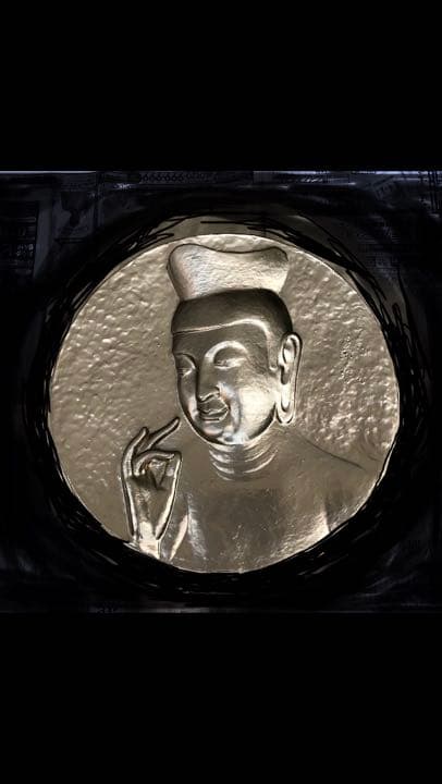 今村三郎作品 [弥勒菩薩] 石膏彫刻 10万円。日本一美しい弥勒菩薩レリーフ彫刻