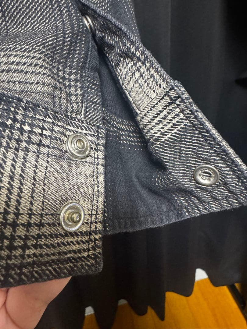 ★美品★タグありMINEDENIM チェックシャツ