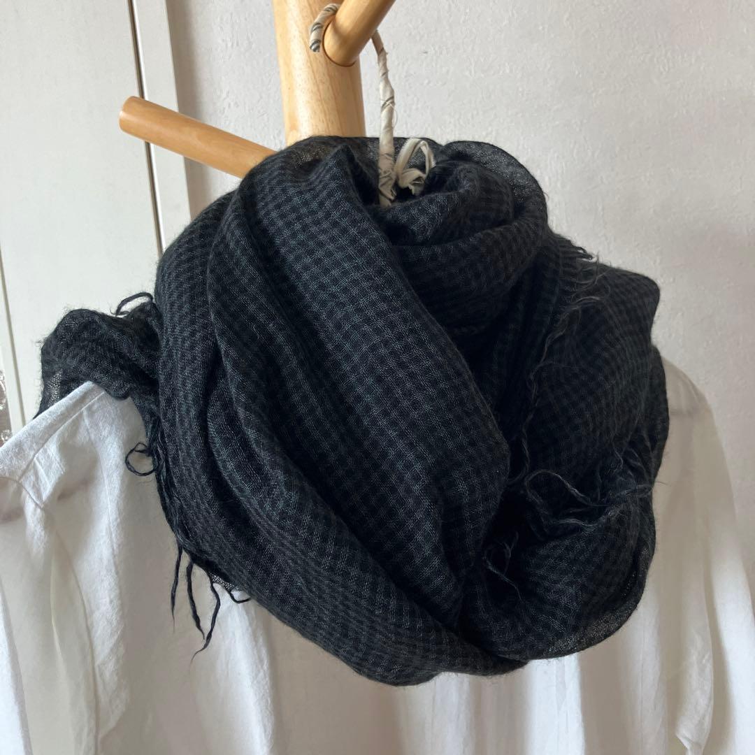 destinデスティンストールカシミヤ×シルク　イタリア製