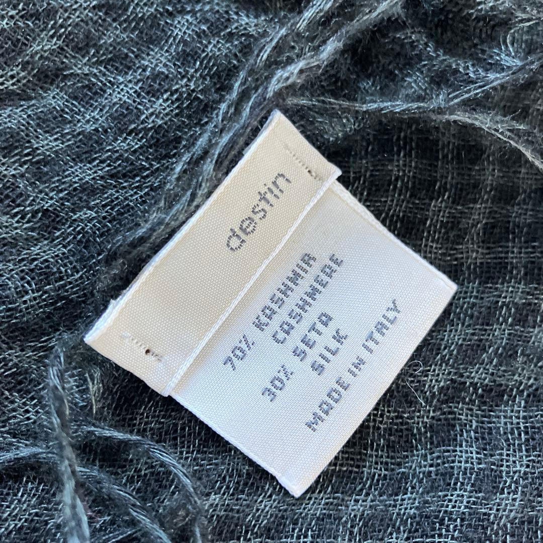 destinデスティンストールカシミヤ×シルク　イタリア製