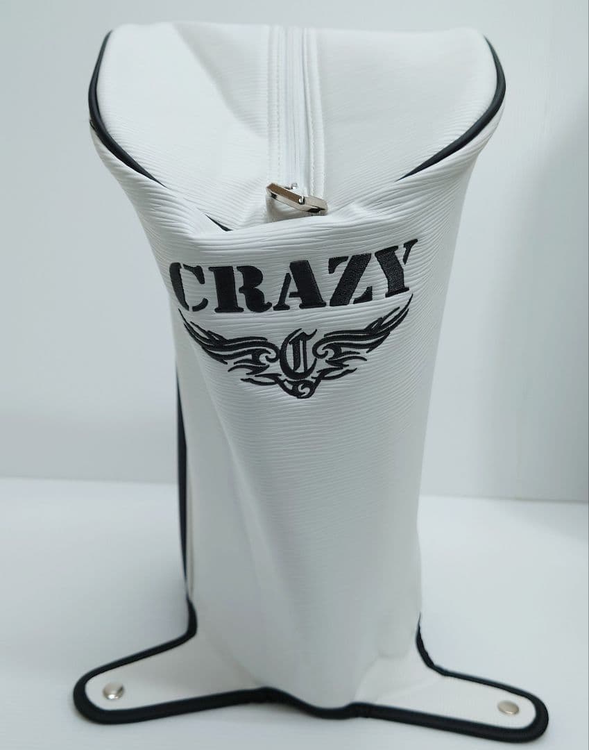 CRAZY クレイジー、キャディバッグ ホワイト【新品】