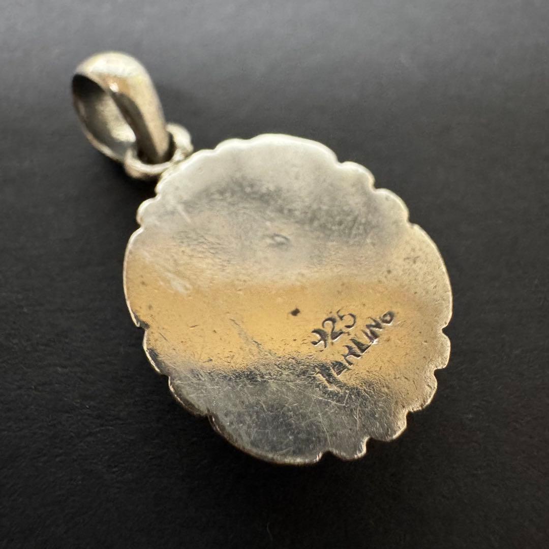 【ホワイトバッファロー sterling刻印】silver925 トップ