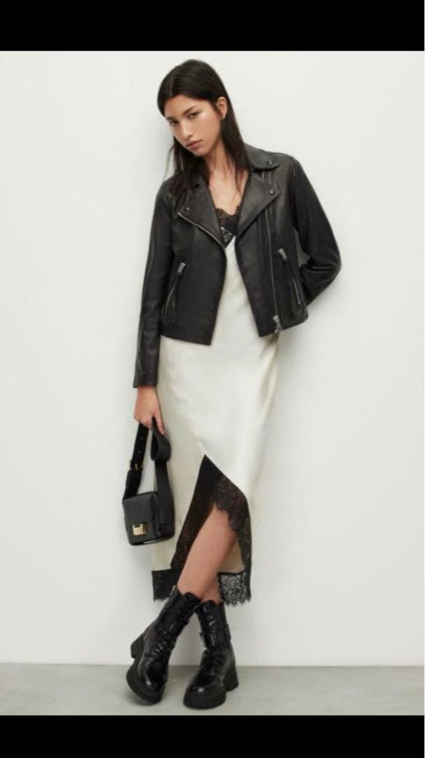 【美品】ALLSAINTS ダブルライダースジャケット　ライダース ブルゾン