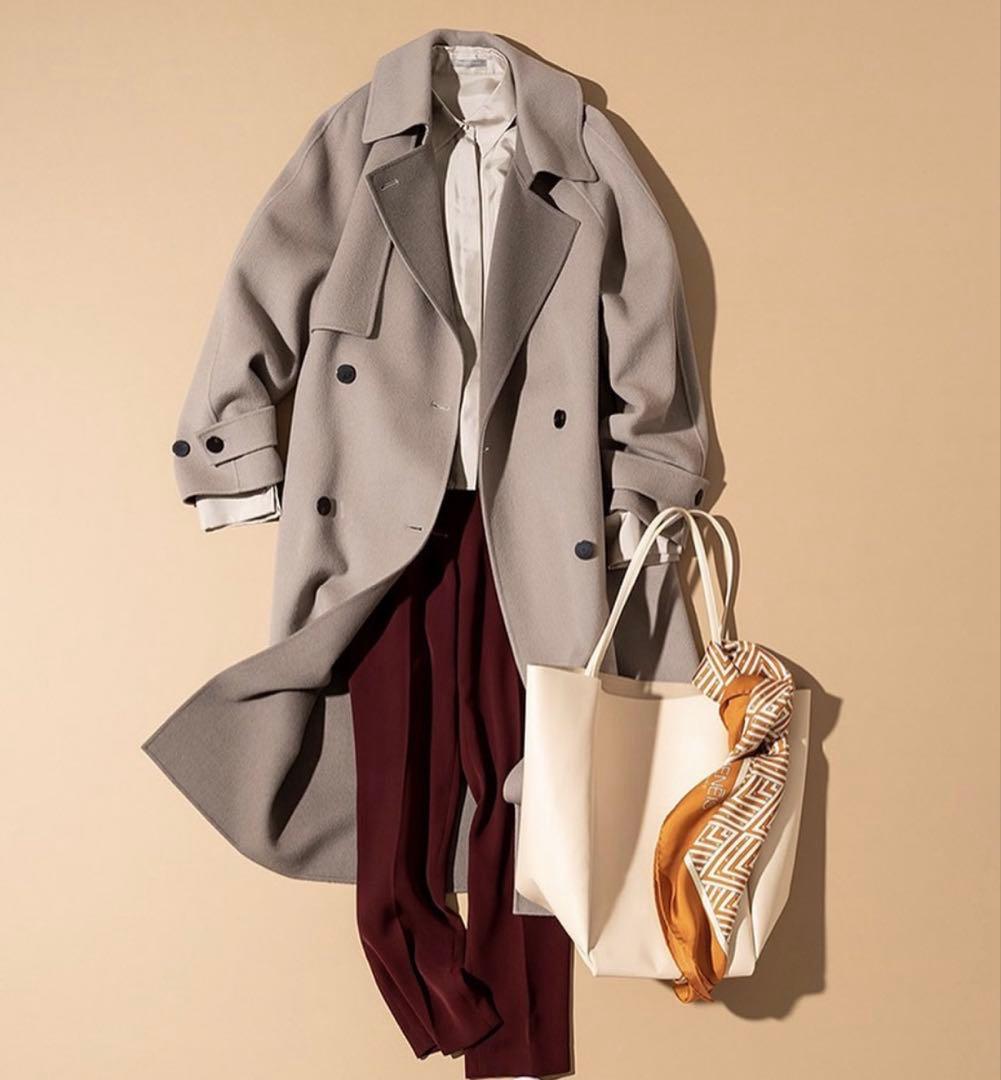 Theory Luxe 2022AWウールカシミヤトレンチ風ロングコート