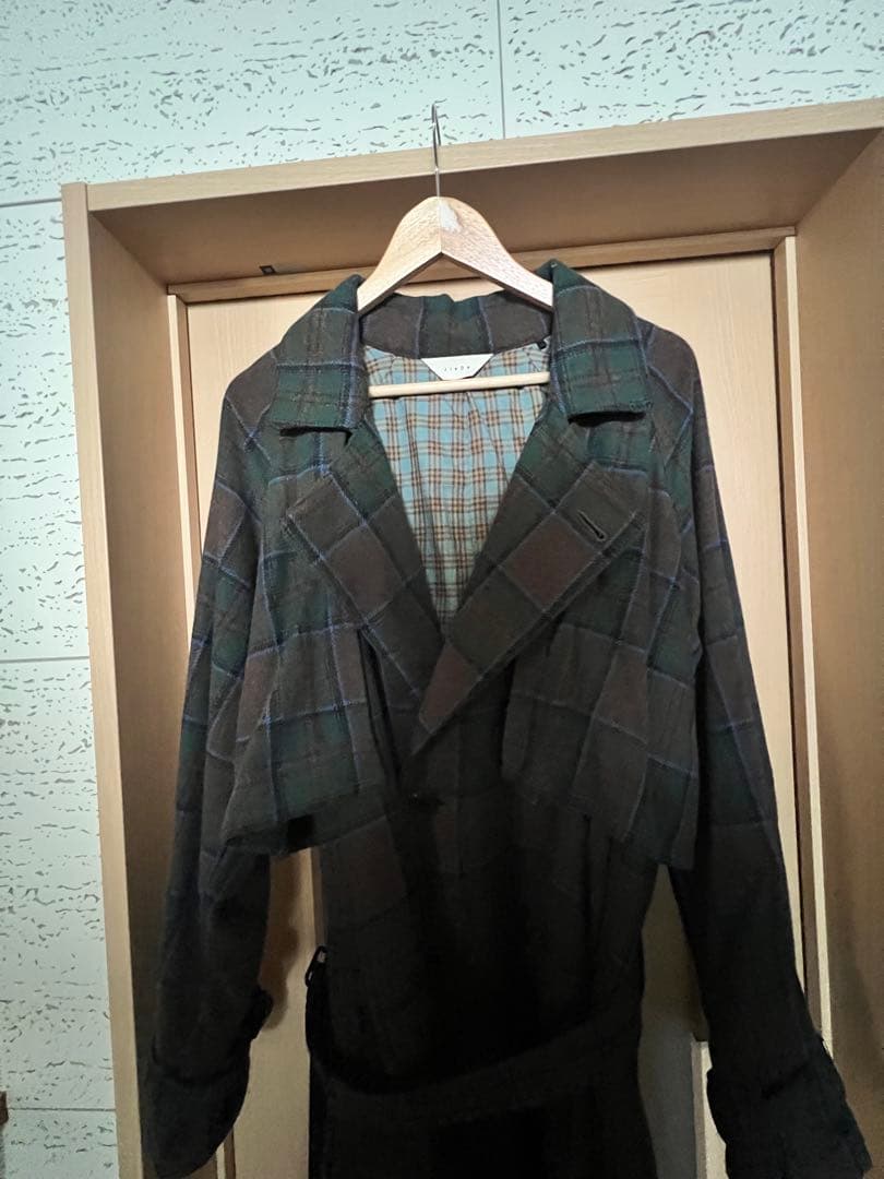 jieda PLAID TRENCH COAT チェックトレンチコート　サイズ1