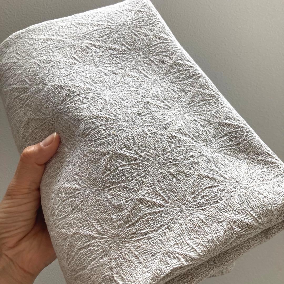 【歳末SALE】F北欧ヴィンテージ　伝統織リネンのテーブルクロス（特大サイズ）