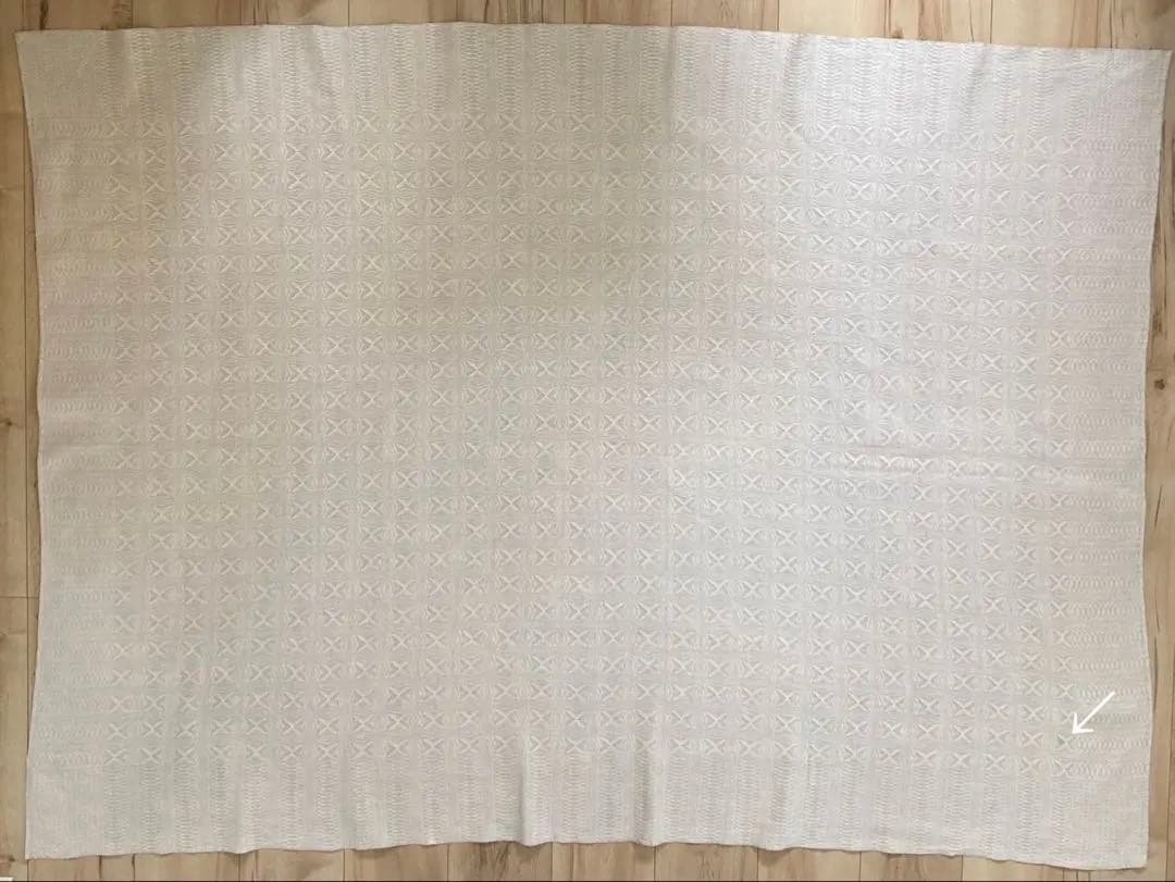 【歳末SALE】F北欧ヴィンテージ　伝統織リネンのテーブルクロス（特大サイズ）