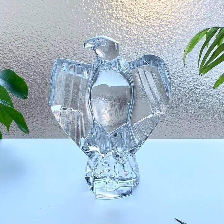 BACCARAT イーグル クリスタル 置物 鷲 鷹 ファルコン オブジェ