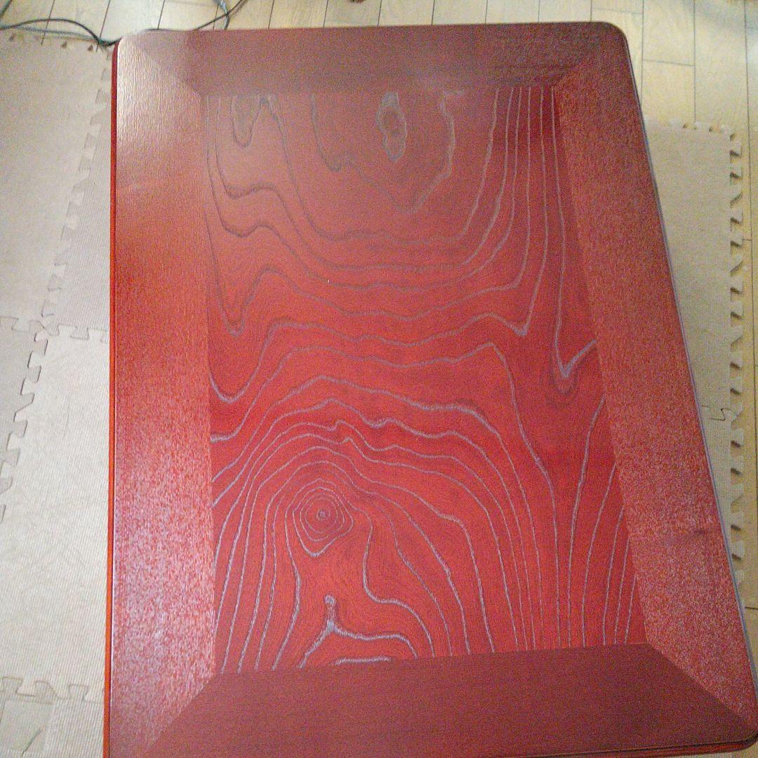 天然木折れ足座卓(けやき)