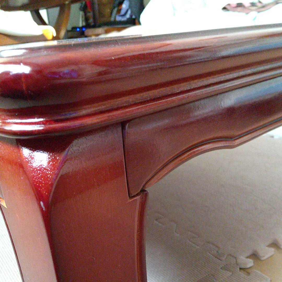 天然木折れ足座卓(けやき)