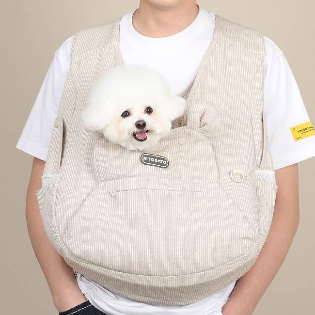ritogato 抱っこ紐バック フロント リュック ベージュ ver4