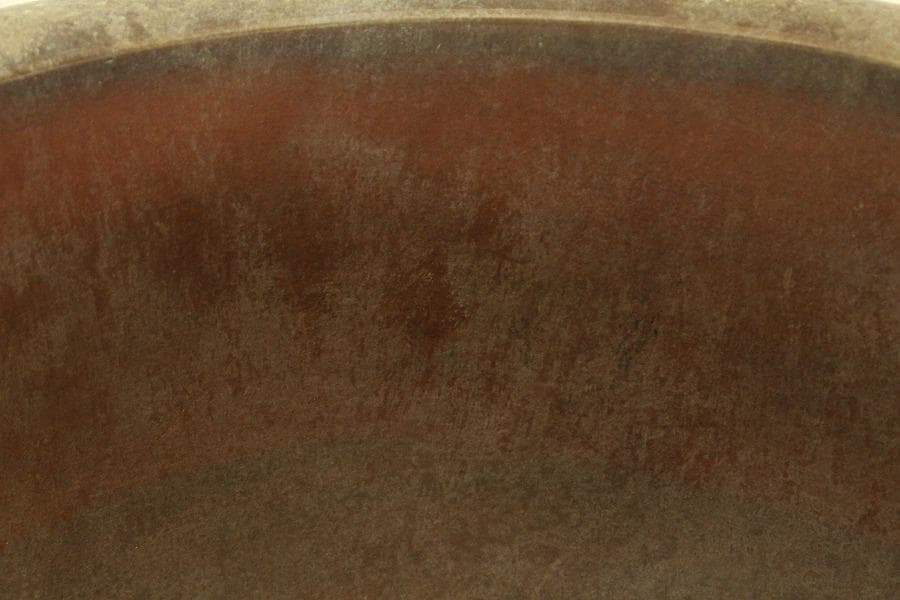 中国美術 朱泥 植木鉢 蘭鉢 園芸(BB451)