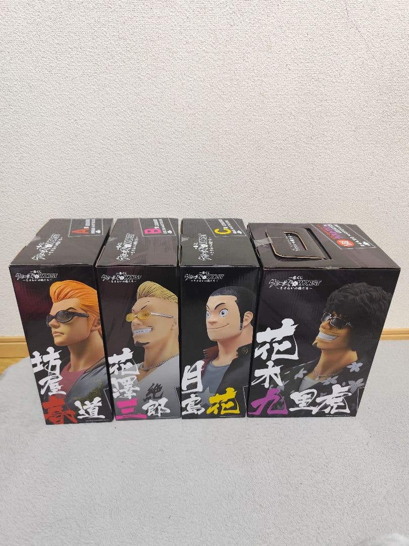 一番くじ クローズ＆WORST フィギュア コンプ D賞 E3賞付き