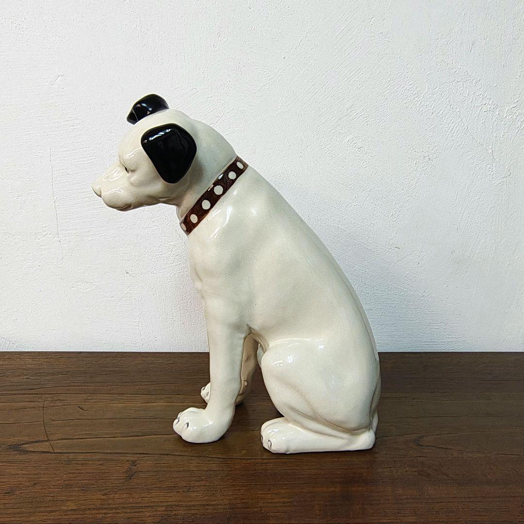 美品【Victor】ビクター 陶器 ニッパー犬 H31.5cm