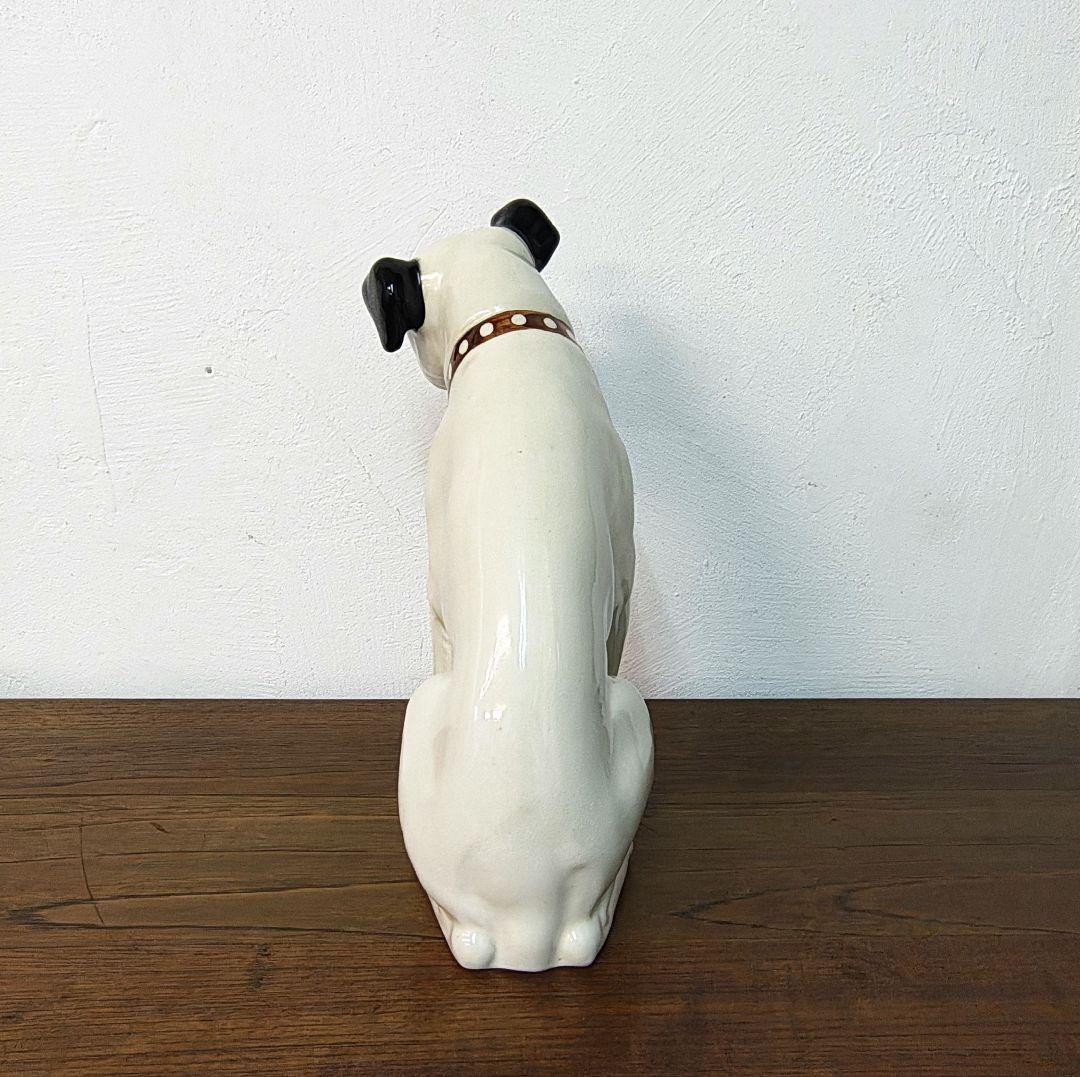 美品【Victor】ビクター 陶器 ニッパー犬 H31.5cm