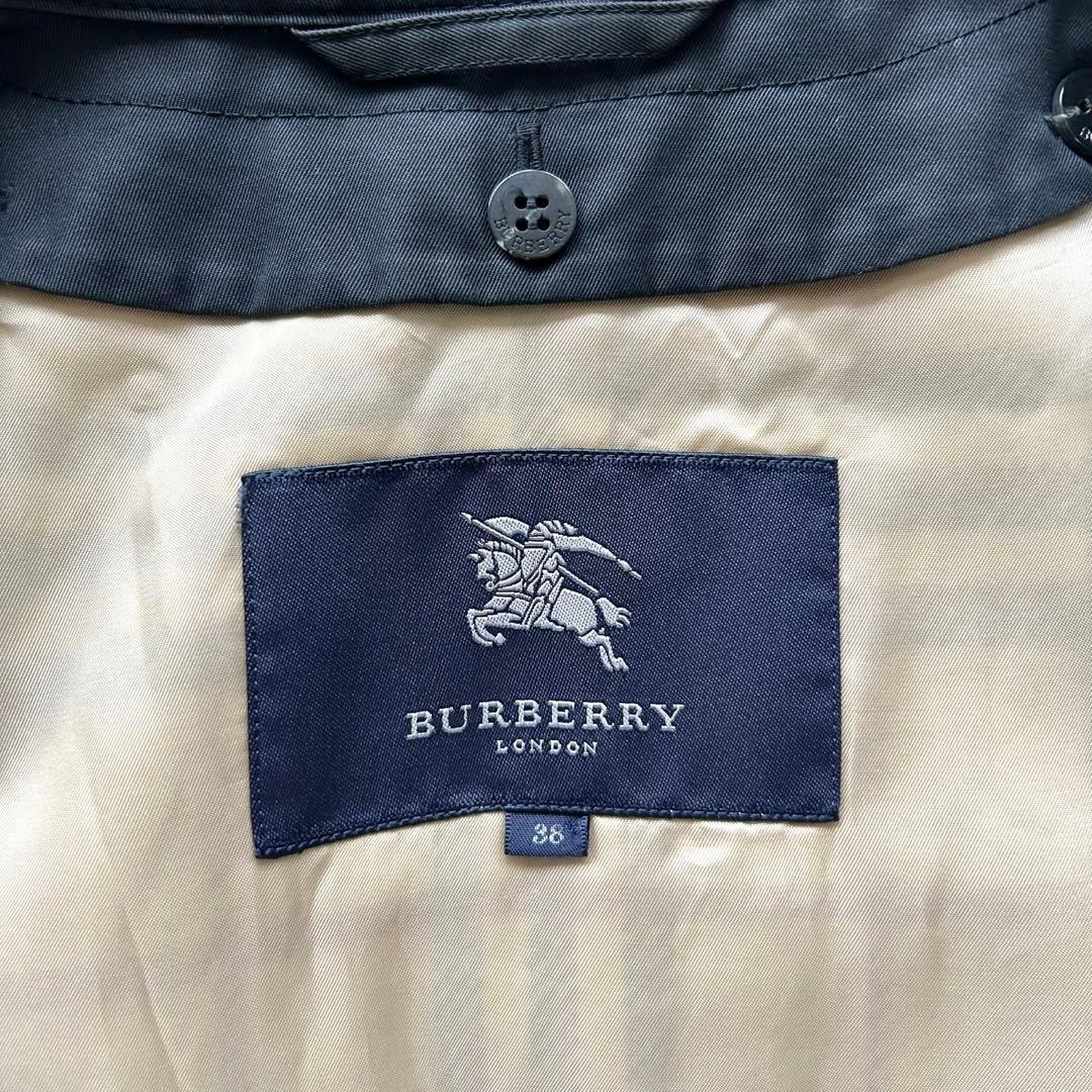 【美品】バーバリーロンドン　トレンチコート　ライナー付き　ロング丈　ブラック　M