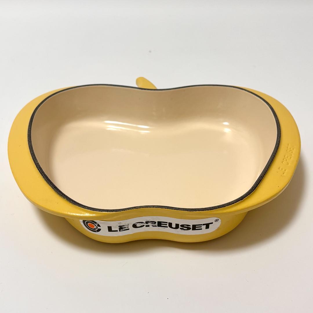 【新品・未使用】ルクルーゼ アップルディッシュ プレート鍋グリル ミモザ