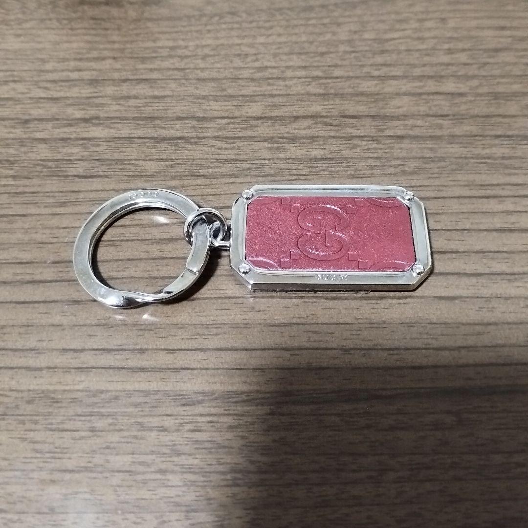 GUCCI レッドレザー キーホルダー