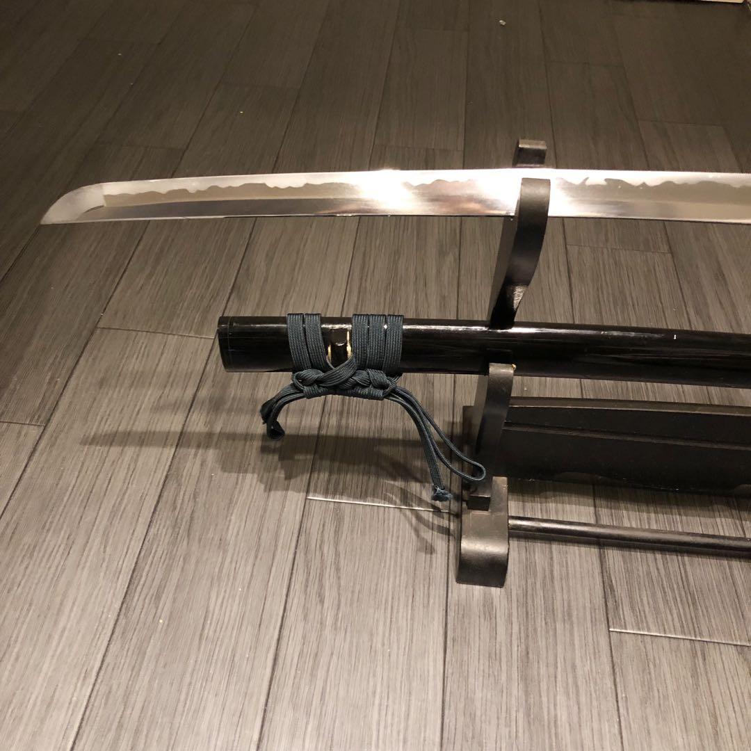 高級模造刀　高級居合刀　緑金拵え　亜合金刀身　居合刀