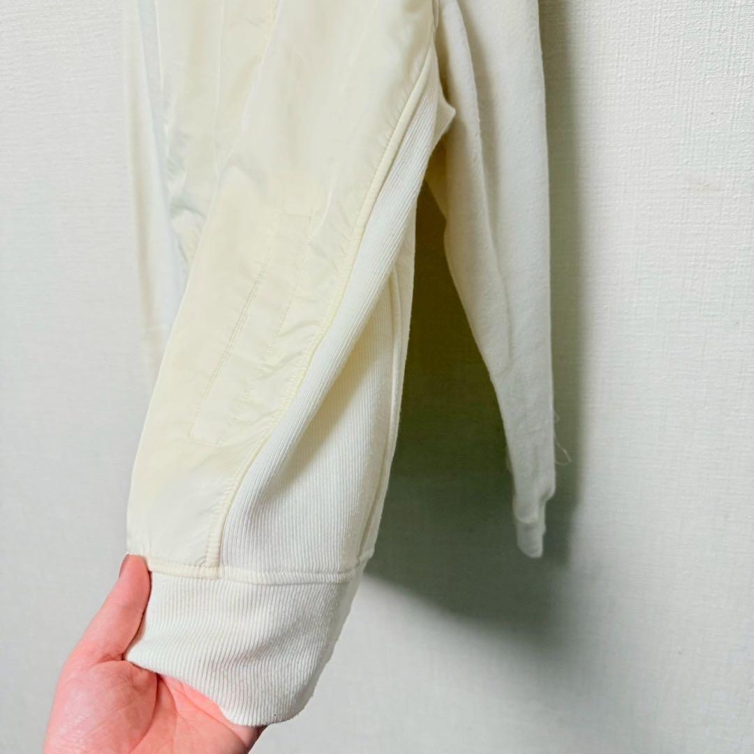 23区 ゴルフ　パーカー　ジッパー　ロゴ　オンワード樫山　ホワイト【Ⅲ】