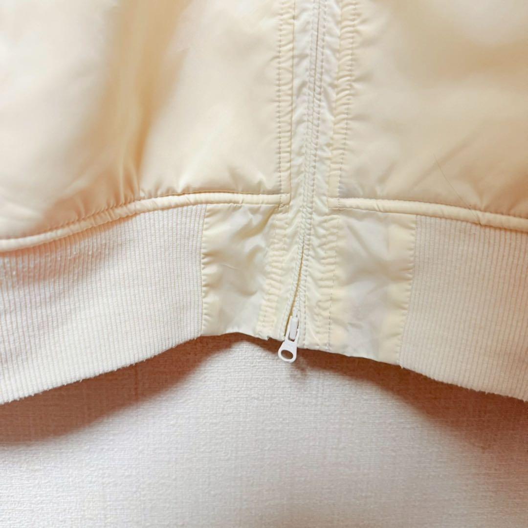 23区 ゴルフ　パーカー　ジッパー　ロゴ　オンワード樫山　ホワイト【Ⅲ】