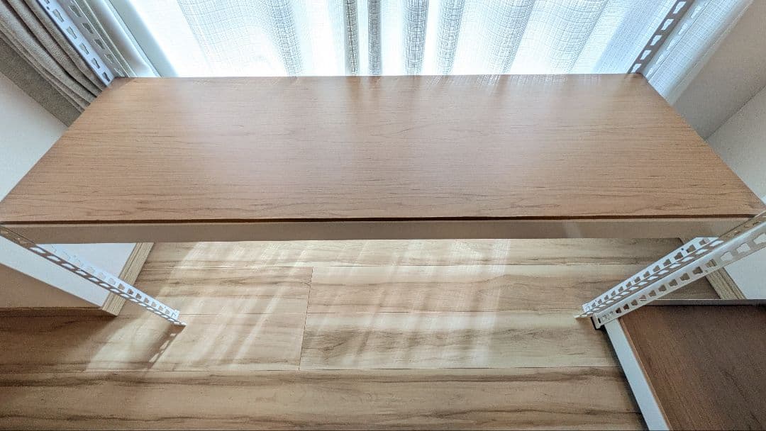 【引越し！急募！】スチールラック 5段 ホワイト/ブラウン