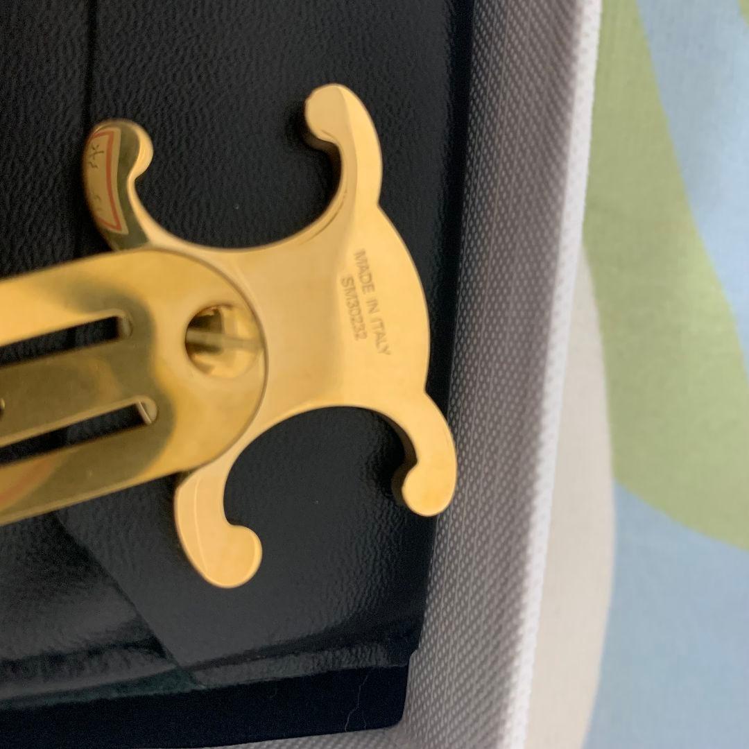 CELINE セリーヌ トリオンフ スナップヘアクリップ