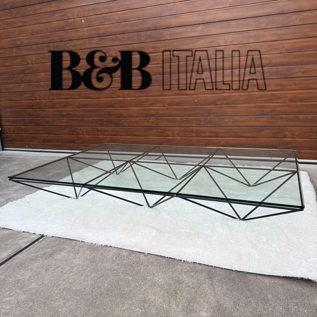 美品 B&B italia ALANDA ガラステーブル 購入価格67万
