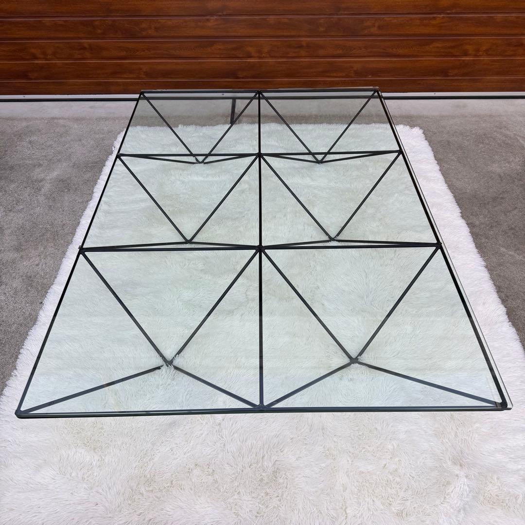 美品 B&B italia ALANDA ガラステーブル 購入価格67万