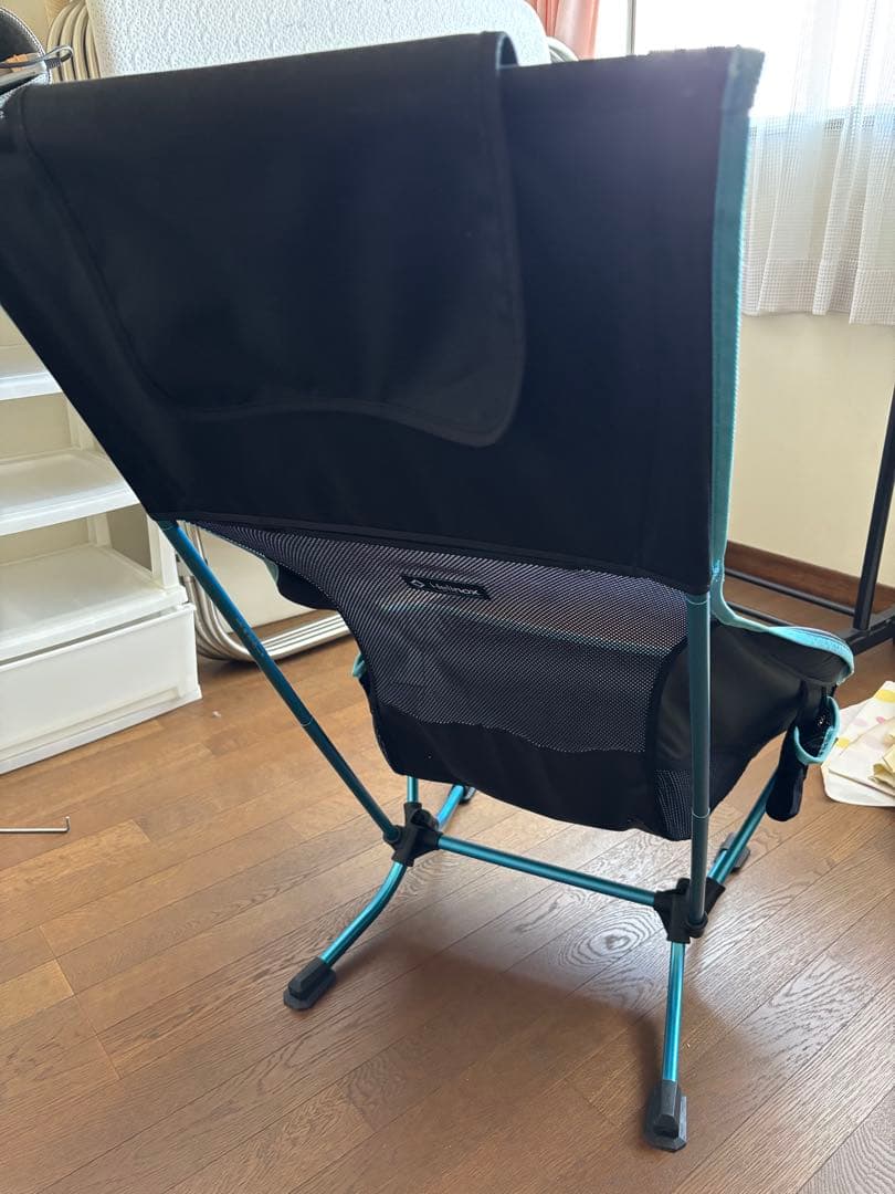 Helinox アウトドアチェア 黒と水色