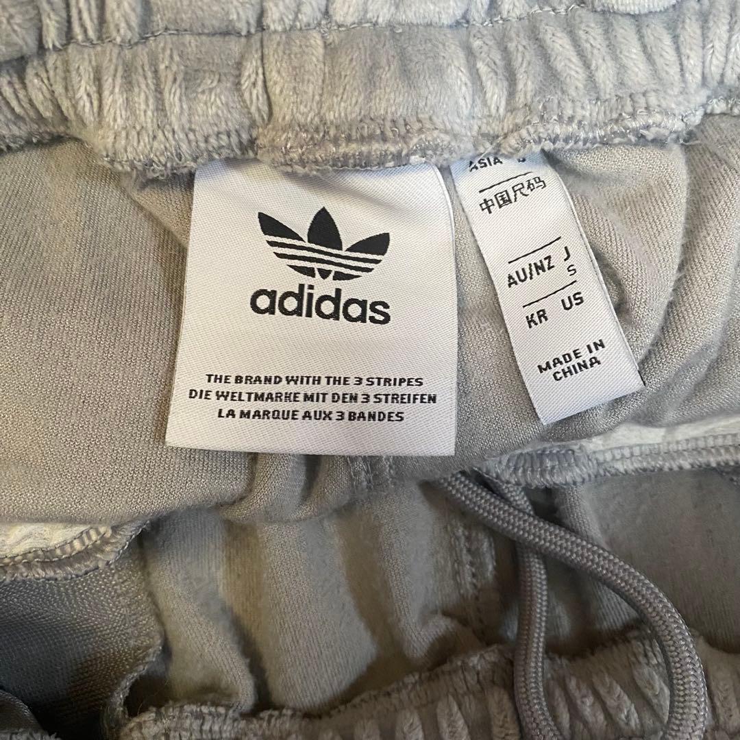 adidas ベッケンバウアー ベロア トラックパンツ グレー ジャージ