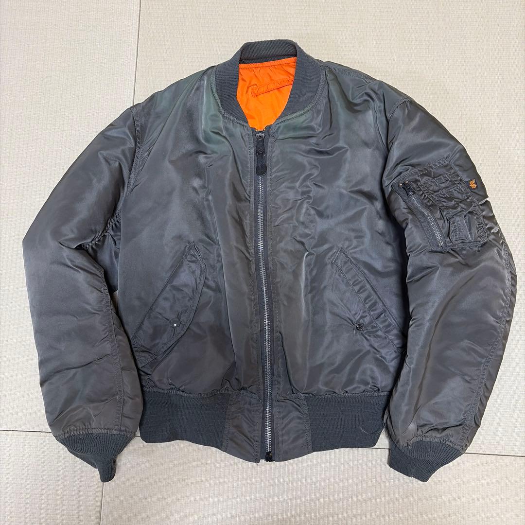 80s アルファインダストリーズ MA-1 usa 旧黒タグ　Mサイズ