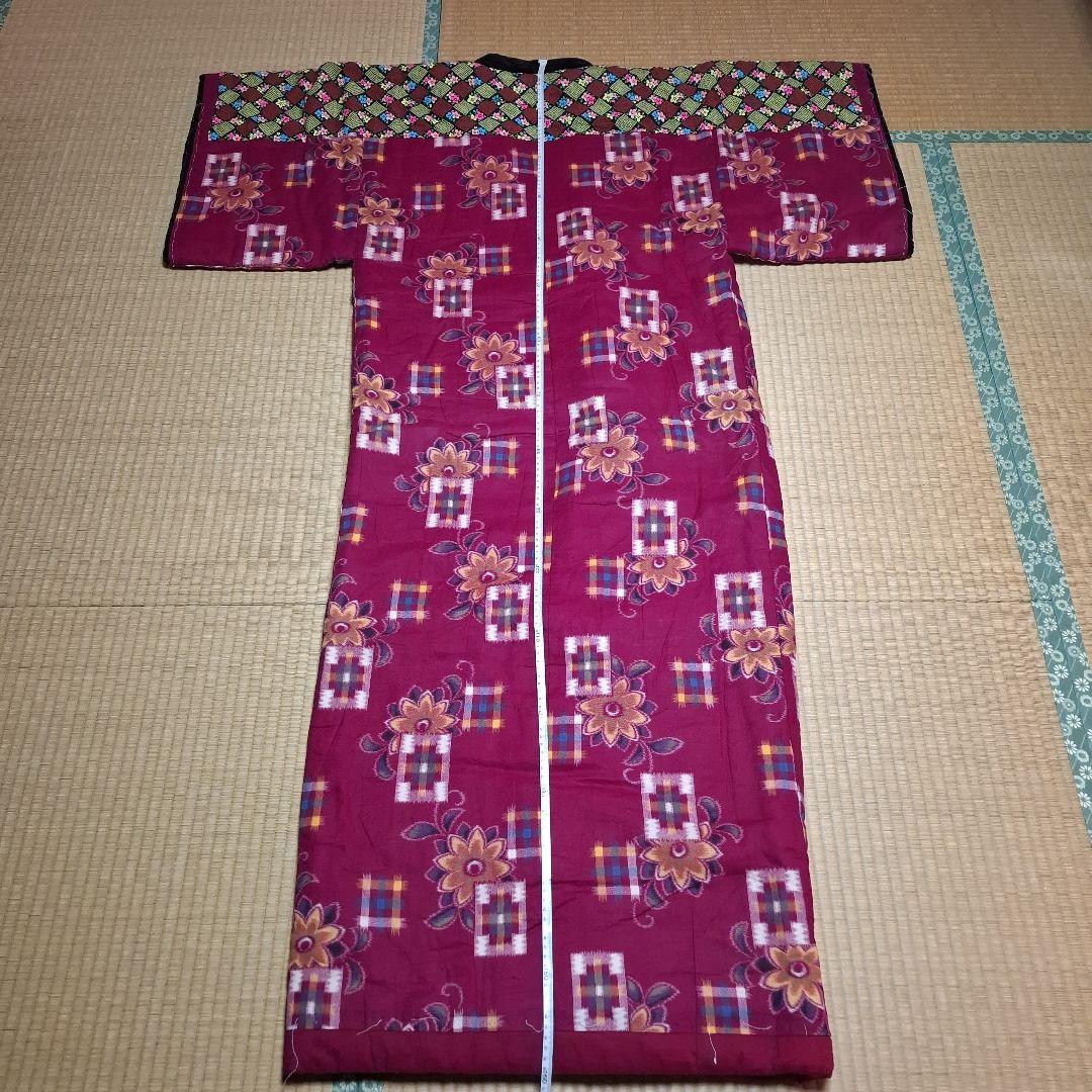 どてら　かいまき布団　手作り　昭和レトロ