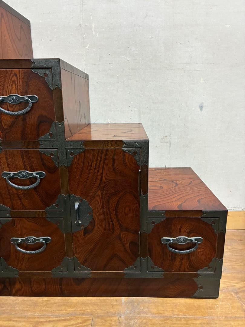 管462☆民芸家具☆時代箪笥☆階段箪笥