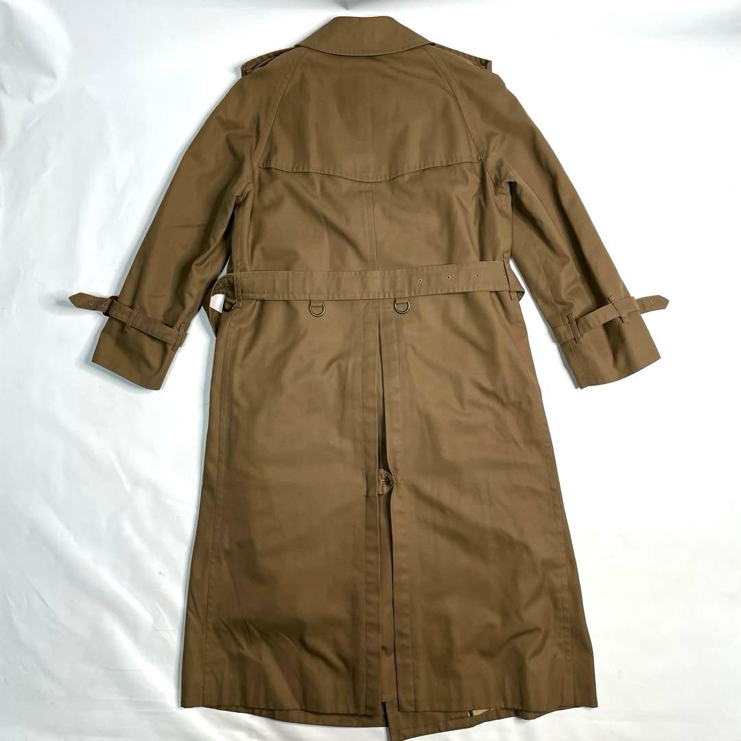 美品✨ バーバリー　ロングトレンチコート　ノバチェック　ハニーベージュ