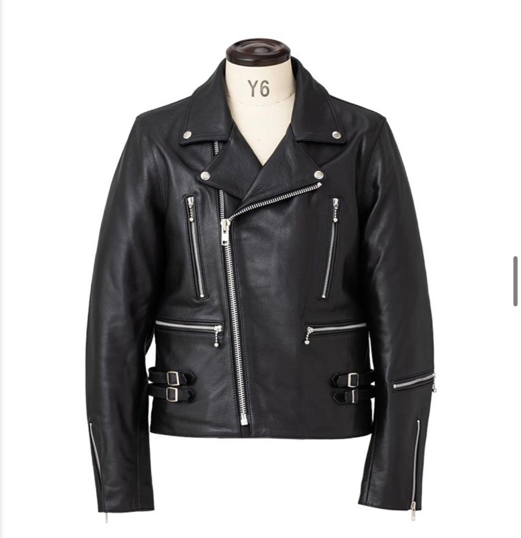 HORN WORKS UKダブルライダースジャケット ブラック L ロンジャン