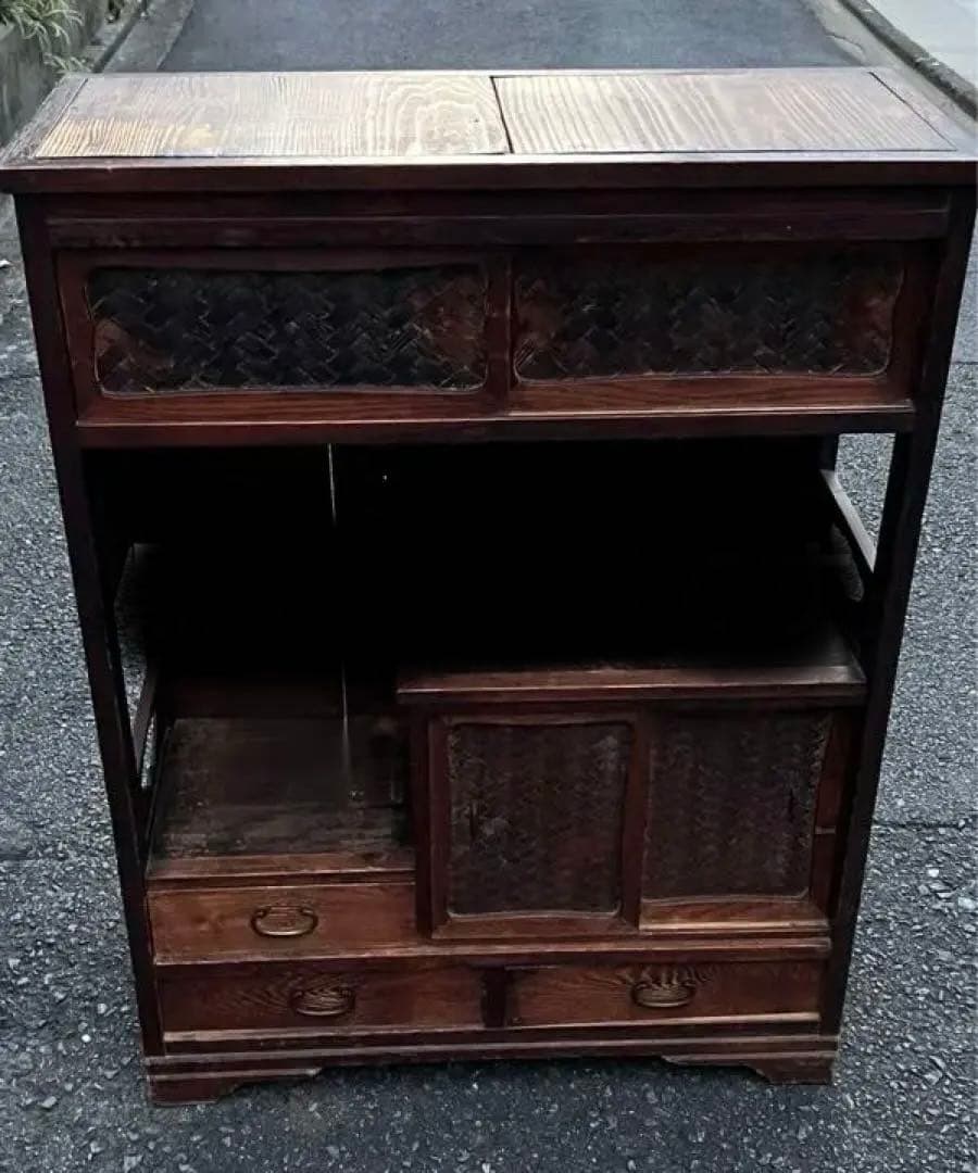 アンティーク木製棚