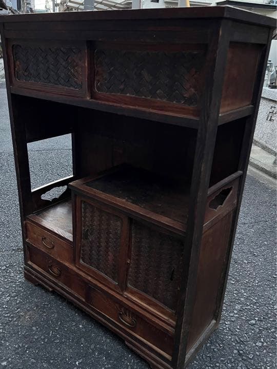 アンティーク木製棚