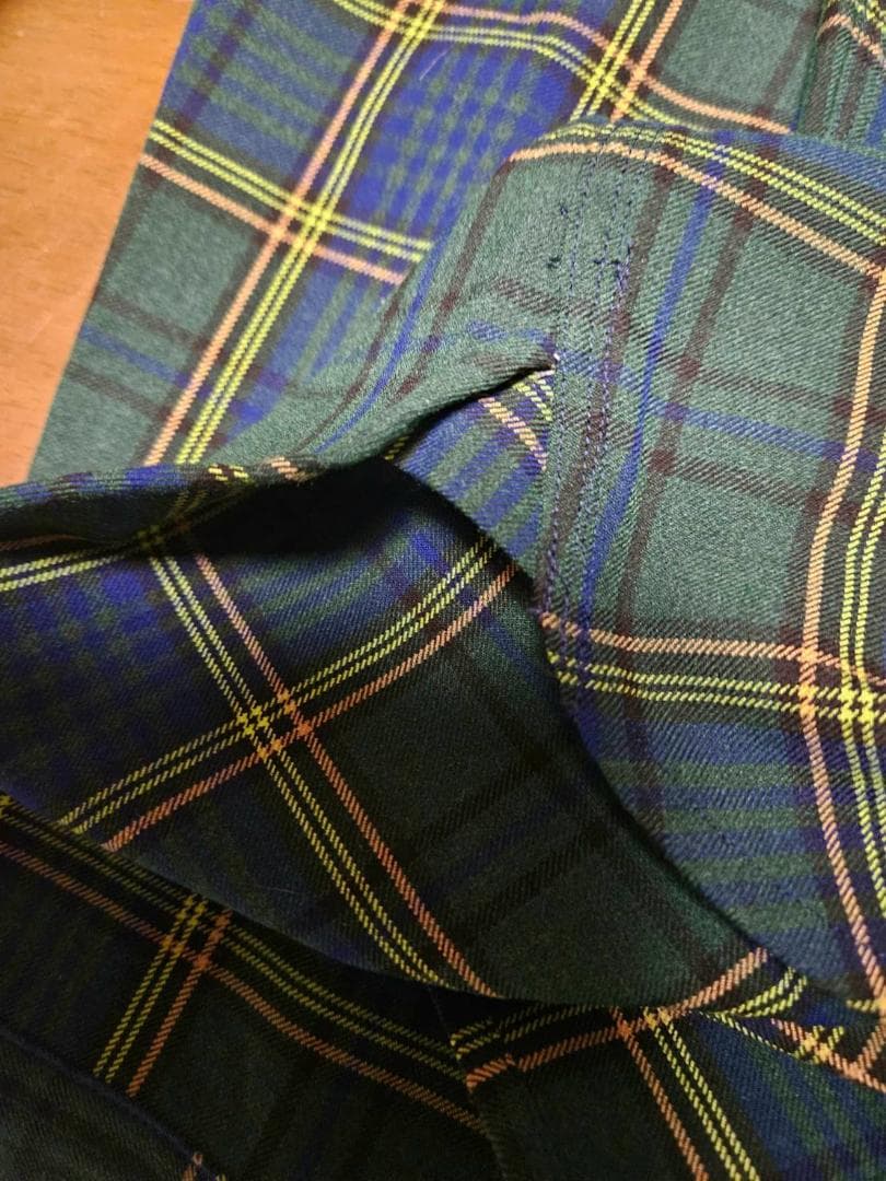 menzo92送DOUBLE RLアーカン チェック長袖ネルシャツ（XL)