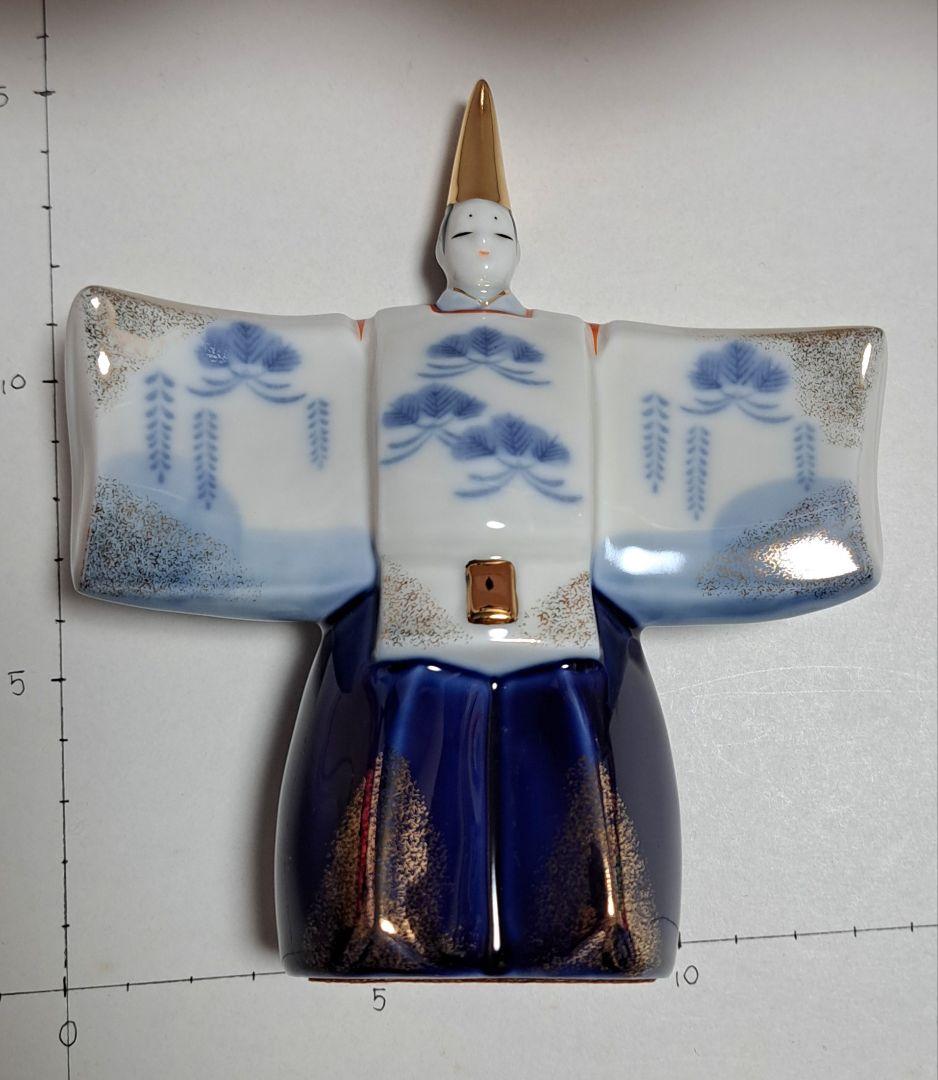 ④ひな人形 親王飾り 立ち雛 ぼんぼり 屏風 敷台一式