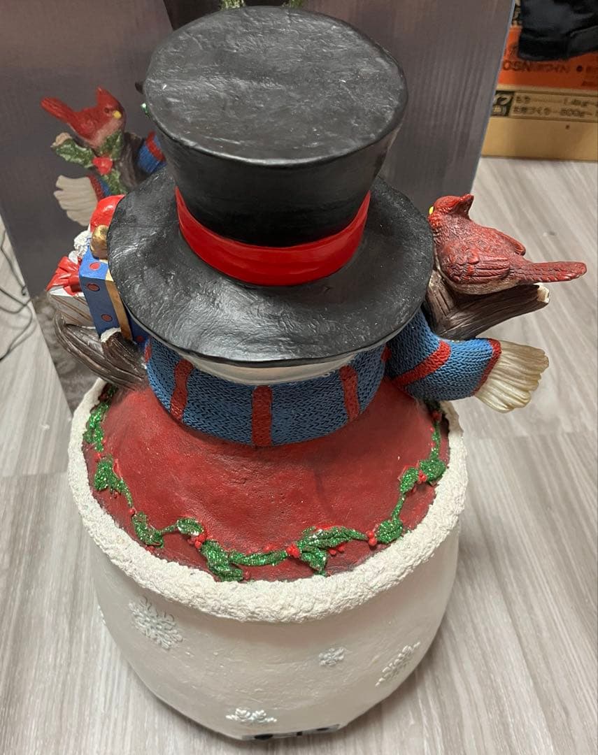 コストコ　置物　雪だるまオルゴール