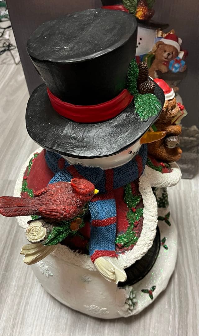 コストコ　置物　雪だるまオルゴール