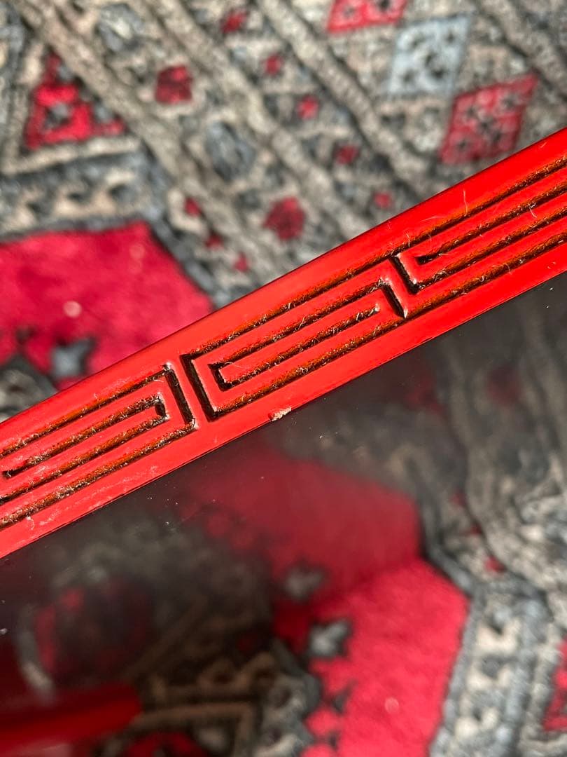 【希少品】村上木彫堆朱 花台