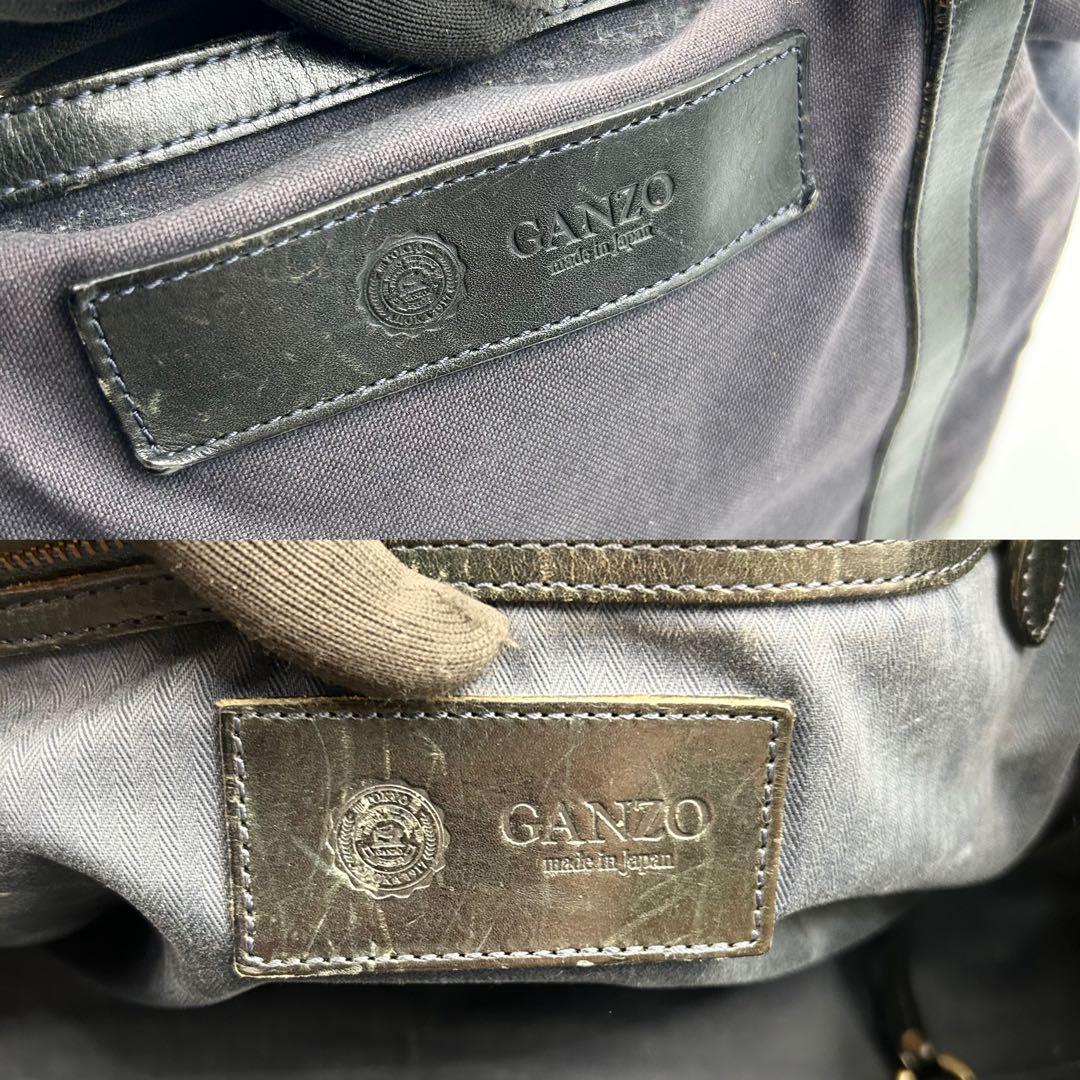希少✨ GANZO ガンゾ トートバッグ A4収納可 レザー 肩掛け 大容量