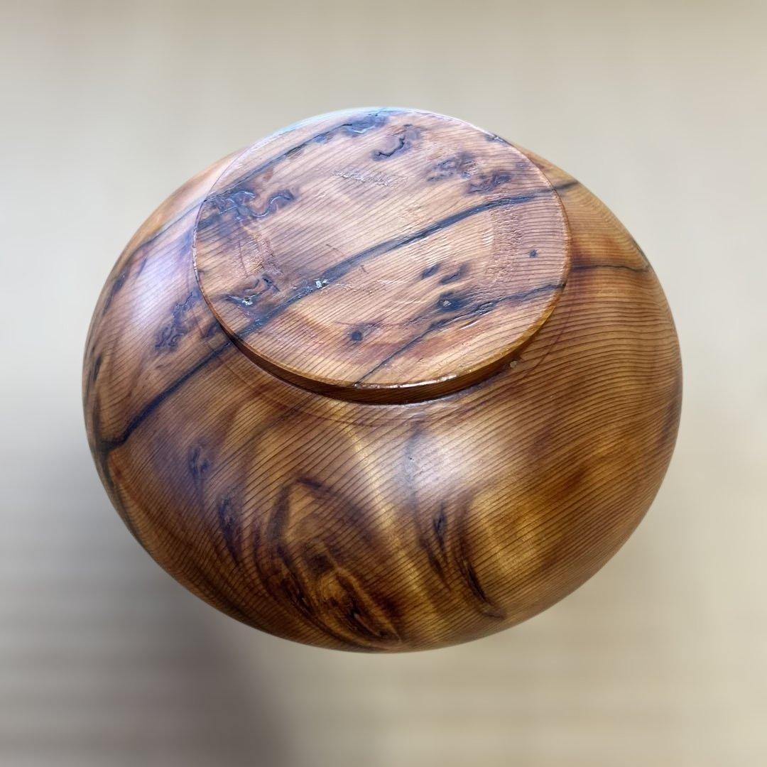 屋久杉　泡瘤　壺　花瓶　置物